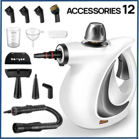 multifunctional steam cleaner, high-pressure steam cleaner, home cleaning Australia, air conditioner cleaner, kitchen range hood cleaner, chemical-free cleaning, steam sanitizer - White - Size A12-piece set In Australia - Darrahopens