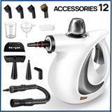 multifunctional steam cleaner, high-pressure steam cleaner, home cleaning Australia, air conditioner cleaner, kitchen range hood cleaner, chemical-free cleaning, steam sanitizer - Yellow - Size A12-piece set