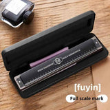 Black 28-hole harmonica, double-row harmonica, professional harmonica, diatonic harmonica, music accessory, harmonica for beginners, harmonica for professionals, Australian music store