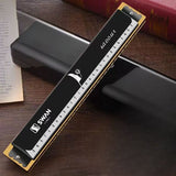 Black 28-hole harmonica, double-row harmonica, professional harmonica, diatonic harmonica, music accessory, harmonica for beginners, harmonica for professionals, Australian music store
