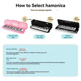 32-key melodica, student melodica, children melodica, beginner musical instrument, classroom instrument, melodica with blow-tube, melodica with mouthpiece, kids keyboard harmonica, school music supply, melodica for kids Australia - Blue - Size 32