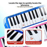32-key melodica, student melodica, children melodica, beginner musical instrument, classroom instrument, melodica with blow-tube, melodica with mouthpiece, kids keyboard harmonica, school music supply, melodica for kids Australia - Green - Size 32