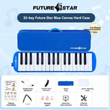 32-key melodica, student melodica, children melodica, beginner musical instrument, classroom instrument, melodica with blow-tube, melodica with mouthpiece, kids keyboard harmonica, school music supply, melodica for kids Australia - Red - Size 32