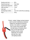 battery jumper cables, 3000A jumper cables, heavy duty jumper cables, car battery starter cables, vehicle jump start kit, surge protected jumper cables, digital voltage display cables, 4WD recovery tools, emergency road kit Australia - Red - Size 5m