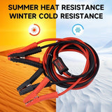 battery jumper cables, 3000A jumper cables, heavy duty jumper cables, car battery starter cables, vehicle jump start kit, surge protected jumper cables, digital voltage display cables, 4WD recovery tools, emergency road kit Australia - Red - Size 5m