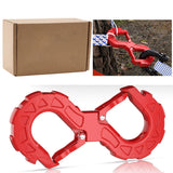 red heavy-duty S-shaped trailer tow hook, G80 steel, 14968.55 kg load capacity, off-road rescue, truck towing, SUV tow hook, vehicle recovery, self-locking tongue - Black - Size S