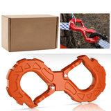 red heavy-duty S-shaped trailer tow hook, G80 steel, 14968.55 kg load capacity, off-road rescue, truck towing, SUV tow hook, vehicle recovery, self-locking tongue - Orange - Size S In Australia - Darrahopens