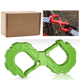 red heavy-duty S-shaped trailer tow hook, G80 steel, 14968.55 kg load capacity, off-road rescue, truck towing, SUV tow hook, vehicle recovery, self-locking tongue - Red - Size S