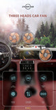 3-Head Car Circulating Fan with Multi-Directional Airflow