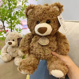 teddy bear, plush doll, soft toy, cuddly bear, boys birthday gift, claw machine prize, flower shop bear, huggable toy, beige teddy, brown teddy, stuffed animal, Australian toy - Dark Brown - Size 20CM