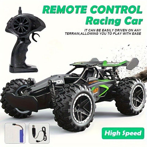 2.4G remote control car, high-speed off-road car, remote control toy for kids, four-wheel drive car, RC car with lights, outdoor toy Australia, gift for kids - Black - Size Three-electric systems In Australia - Darrahopens