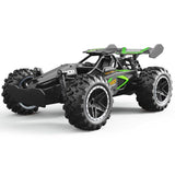 2.4G remote control car, high-speed off-road car, remote control toy for kids, four-wheel drive car, RC car with lights, outdoor toy Australia, gift for kids - Turquoise - Size Three-electric systems