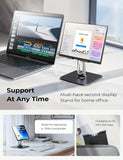 Black Silver laptop stand, 360 degree rotatable, ergonomic laptop stand, laptop accessories, adjustable laptop stand, laptop riser, workspace ergonomics, Australian market