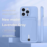 iPhone card holder case, built-in wallet phone case, midnight black phone case, drop protection case, iPhone wallet case Australia, Rubik's cube design case - Purple - Size iPhone 16 pro In Australia - Darrahopens