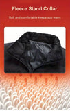 Men'S Heated Vest Electric Heating Gilet Winter Vest Smart Temperature Control - Black - Size 6XL