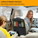 Darrahopens Auto Accessories > Auto Accessories Others > Automotive Decor Kicking Mat with Organizer - 2 Pack Rear Seat Protector Seat Cover for your car, SUV, minivan or truck seat - Vehicle Rear Seat Child Safety Accessory - GM Interior Protector