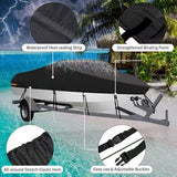 Outdoor V-shaped yacht with dust cover, sunscreen and rainproof boat cover, Teflon boat body protection cover In Australia - Darrahopens