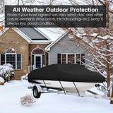 Outdoor V-shaped yacht with dust cover, sunscreen and rainproof boat cover, Teflon boat body protection cover