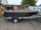 Outdoor V-shaped yacht with dust cover, sunscreen and rainproof boat cover, Teflon boat body protection cover
