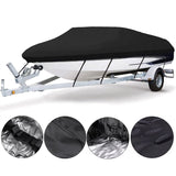 Outdoor V-shaped yacht with dust cover, sunscreen and rainproof boat cover, Teflon boat body protection cover