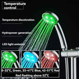 LED Shower Head Battery-Free Shower Head Glowing Shower Head Air Injection - Silver - Size Seven - color variable light In Australia - Darrahopens