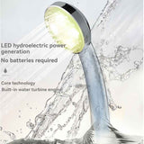 LED Shower Head Battery-Free Shower Head Glowing Shower Head Air Injection - Silver - Size Seven - color variable light In Australia - Darrahopens