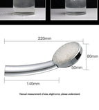 LED Shower Head Battery-Free Shower Head Glowing Shower Head Air Injection - Silver - Size Seven - color variable light