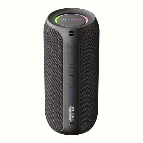 wireless bluetooth speaker, portable speaker, outdoor speaker, waterproof speaker, RGB light speaker, bass heavy speaker, camping speaker, beach speaker, Australia outdoor audio - Black - Size IPX7 In Australia - Darrahopens
