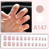 12 boxes / 288 pieces, white light luxury fashion French ins style flash sweet cool simple empress spicy girl new spring wear nail set