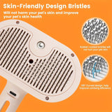3-in-1 automatic cleaning steam pet brush - anti-static, suitable for long-haired and short-haired cats and dogs grooming tools, remove loose hair and reduce shedding