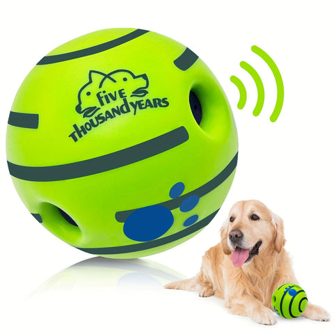 Interactive dog toy, sound ball, rolling, barking, dog self-entertainment, dog boredom relief, bite-resistant, gnawing, barking, no batteries, pet interactive ball toy, dog IQ training ball toy In Australia - Darrahopens