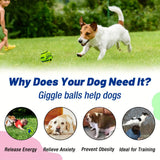 Interactive dog toy, sound ball, rolling, barking, dog self-entertainment, dog boredom relief, bite-resistant, gnawing, barking, no batteries, pet interactive ball toy, dog IQ training ball toy In Australia - Darrahopens