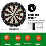 18-inch sisal dartboard, 45cm sisal round net dartboard, digital printed sisal dartboard, sisal dart set, Random 6 types of darts