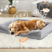 1 piece set XL size 102*80*18cm orthopedic foam dog bed, designed for super large dogs, C-shaped orthopedic dog bed, washable dog sofa bed, with removable cover and non-slip bottom, with supportive foam sofa design, suitable for pet dogs, cats, rabbits, c