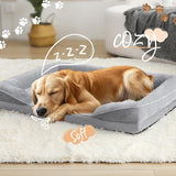 1 piece set XL size 102*80*18cm orthopedic foam dog bed, designed for super large dogs, C-shaped orthopedic dog bed, washable dog sofa bed, with removable cover and non-slip bottom, with supportive foam sofa design, suitable for pet dogs, cats, rabbits, c