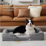 1 piece set XL size 102*80*18cm orthopedic foam dog bed, designed for super large dogs, C-shaped orthopedic dog bed, washable dog sofa bed, with removable cover and non-slip bottom, with supportive foam sofa design, suitable for pet dogs, cats, rabbits, c