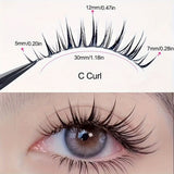 One-piece soft and comfortable false eyelashes natural simulation glue eyelashes reusable whole little devil