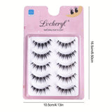 One-piece soft and comfortable false eyelashes natural simulation glue eyelashes reusable whole little devil