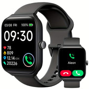Smartwatch, men's and women's, 4.95cm fitness tracker, supports answering/making calls, wireless sleep tracking / 50 exercise modes, fitness watch, holiday gift, Valentine's Day gift