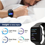 Smartwatch, men's and women's, 4.95cm fitness tracker, supports answering/making calls, wireless sleep tracking / 50 exercise modes, fitness watch, holiday gift, Valentine's Day gift