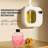 One-button switch, five adjustable intelligent aromatherapy diffuser - suitable for essential oils / perfumes, 500mAh rechargeable battery, USB charging, indoor air freshener, long-lasting home fragrance, smart diffuser with 5 adjustable timer, 500mAh USB