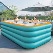 Darrahopens Home & Garden > Pool & Accessories > Swimming Pools Large inflatable swimming pool, green swimming pool, suitable for home yard, outdoor pool, summer family gathering, must-have pool for playing water In Australia - Darrahopens