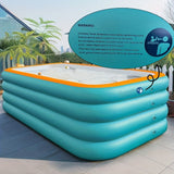 Large inflatable swimming pool, green swimming pool, suitable for home yard, outdoor pool, summer family gathering, must-have pool for playing water In Australia - Darrahopens