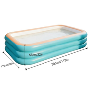 Darrahopens Home & Garden > Pool & Accessories > Swimming Pools Large inflatable swimming pool, green swimming pool, suitable for home yard, outdoor pool, summer family gathering, must-have pool for playing water In Australia - Darrahopens