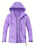 Plus Size Women'S Jacket Spring Autumn Outdoor Coat Detachable Hood Jacket - Pink - Size XS(AU XS/EU44) In Australia - Darrahopens