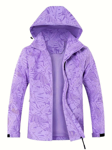 Plus Size Women'S Jacket Spring Autumn Outdoor Coat Detachable Hood Jacket - White - Size L(AU L/EU50) In Australia - Darrahopens