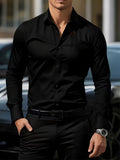 Men'S Formal Shirt Slim Fit Dress Shirt Long Sleeve Shirt Printed Shirt - Coffee - Size M(AU M/EU48) In Australia - Darrahopens
