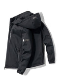 Men'S Hooded Jacket Outdoor Sport Jacket Lightweight Windbreaker Zip Pocket - Dark Green - Size 2XL(AU 2XL/EU54) In Australia - Darrahopens
