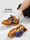 Vintage Sneakers Retro Skate Shoes Couple Matching Shoes Unisex Canvas Shoes - Camel - Size 6(AU6/EU39) In Australia - Darrahopens
