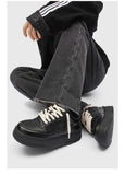 Bread Shoes Chunky Sneakers Casual Sneakers Australia Height Increasing Shoes - Black - Size 8(AU8/EU41)